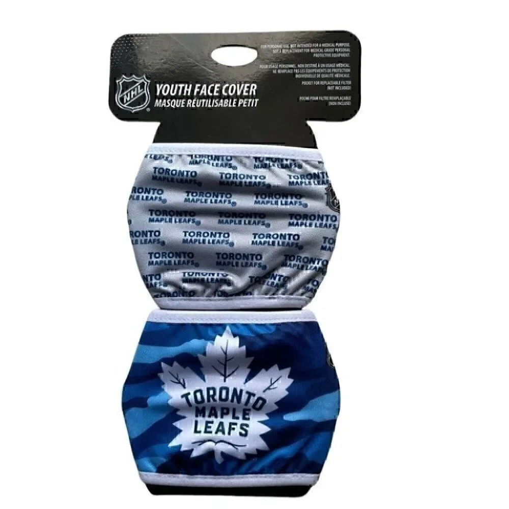 Toronto Maple Leafs 2-Pack Face Mask NWT